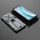 Case cover For Honor Magic3 Leather Version Supersonic PC + TPU Shock-proof Protective Case with Holder(Grey)