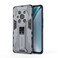 Case cover For Honor Magic3 Leather Version Supersonic PC + TPU Shock-proof Protective Case with Holder(Grey)