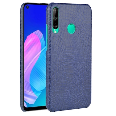Case cover For Huawei Honor 9C Shockproof Crocodile Texture PC + PU Case(Blue)