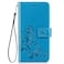 Case cover For Huawei Honor 9A Four-leaf Clasp Embossed Buckle Mobile Phone Protection Leather Case with Lanyard &amp; Card Slot &amp; Wallet &amp; Bracket Function(Blue)