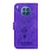 Case cover For Huawei nova 5i / Honor 50 Lite Butterfly Rose Embossed Leather Phone Case(Purple)