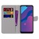 Case cover For Huawei Honor 9A Coloured Drawing Cross Texture Horizontal Flip PU Leather Case with Holder &amp; Card Slots &amp; Wallet &amp; Lanyard(Purple Green Starry Sky)