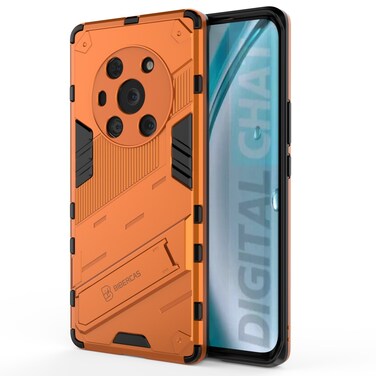 Case cover For Honor Magic3 Punk Armor 2 in 1 PC + TPU Shockproof Case with Invisible Holder(Orange)