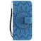 Case cover Sun Embossing Pattern Horizontal Flip Leather Case for Huawei Honor Play 8A / Y6 (2019), with Card Slot &amp; Holder &amp; Wallet &amp; Lanyard (Blue)