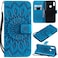 Case cover Sun Embossing Pattern Horizontal Flip Leather Case for Huawei Honor Play 8A / Y6 (2019), with Card Slot &amp; Holder &amp; Wallet &amp; Lanyard (Blue)