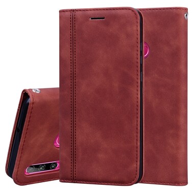 Case cover For Huawei Honor 10i / 20i Frosted Business Magnetic Horizontal Flip PU Leather Case with Holder &amp; Card Slot &amp; Lanyard(Brown)