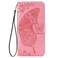Case cover For Huawei Honor 30 Lite Butterfly Love Flower Embossed Horizontal Flip Leather Case with Holder &amp; Card Slots &amp; Wallet &amp; Lanyard(Pink)