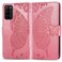 Case cover For Huawei Honor 30 Lite Butterfly Love Flower Embossed Horizontal Flip Leather Case with Holder &amp; Card Slots &amp; Wallet &amp; Lanyard(Pink)