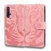 Case cover For Huawei Honor 20 / nova 5T Tiger Embossing Pattern Horizontal Flip Leather Case with Holder &amp; Card Slots &amp; Wallet(Pink)