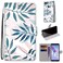Case cover For Huawei Honor 9 Lite Coloured Drawing Cross Texture Horizontal Flip PU Leather Case with Holder &amp; Card Slots &amp; Wallet &amp; Lanyard(Pink Green Leaf)