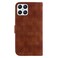 Case cover For Honor X8 Double 8-shaped Embossed Leather Phone Case(Brown)