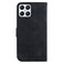Case cover For Honor X8 Double 8-shaped Embossed Leather Phone Case(Black)