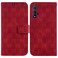 Case cover For Honor 20 / Huawei nova 5T Double 8-shaped Embossed Leather Phone Case(Red)