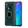 Case cover For Huawei Honor 10i / 20i Carbon Fiber Protective Case with 360 Degree Rotating Ring Holder(Green)