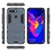 Case cover Shockproof PC + TPU Case for Huawei Honor V20, with Holder (Navy Blue)