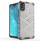 Case cover For Huawei Honor 9X Lite  Shockproof Honeycomb PC + TPU Case(White)