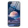 Case cover For Honor 9 Lite Colorful Painted Glass Phone Case(Moon Hill)