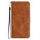 Case cover For Honor 200 Lite Global Seven Butterflies Embossed Leather Phone Case(Brown)