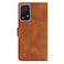 Case cover For Honor 200 Lite Global Seven Butterflies Embossed Leather Phone Case(Brown)