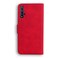 Case cover For Huawei nova 5T / Honor 20 Skin Feel Pure Color Flip Leather Phone Case(Red)