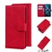Case cover For Huawei nova 5T / Honor 20 Skin Feel Pure Color Flip Leather Phone Case(Red)