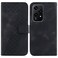 Case cover For Honor 200 Lite Global Seven-shaped Embossed Leather Phone Case(Black)