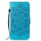 Case cover For Honor X8B Sun Mandala Embossing Pattern Phone Leather Case(Blue)