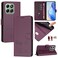 Case cover For Honor X6b Smile Embossing RFID Leather Phone Case(Violet)