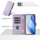 Case cover For Honor 400 Honeycomb Embossing RFID Leather Phone Case(Light Purple)