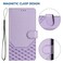 Case cover For Honor 400 Honeycomb Embossing RFID Leather Phone Case(Light Purple)