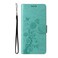 Case cover For Honor X60i Embossed Butterfly Flowers Leather Phone Case(Green)