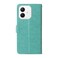 Case cover For Honor X60i Embossed Butterfly Flowers Leather Phone Case(Green)