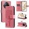 Case cover For Honor X9C 5G Global Tree &amp; Cat Embossed Pattern Flip Leather Phone Case(Pink)