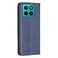 Case cover For Honor X8c 4G Rhombus Texture Magnetic Leather Phone Case(Blue)