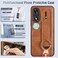 Case cover For Honor Play9C Wristband Leather Back Phone Case(Brown)