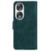 Case cover For Honor 90 Skin Feel Pure Color Flip Leather Phone Case(Green)