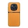 Case cover For Honor Magic6 Litchi Leather Magnetic Full Coverage Shockproof Phone Case(Yellow)