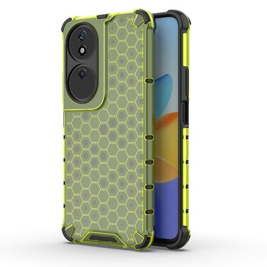 Case cover For Honor Play 50 Plus Shockproof Honeycomb PC + TPU Protective Phone Case(Green)