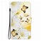 Case cover For Honor 90 Crystal Texture Colored Drawing Leather Phone Case(Gold Butterfly Epiphyllum)