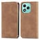 Case cover For Honor 400 Lite Retro Skin Feel Magnetic Flip Leather Phone Case(Brown)