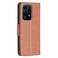 Case cover For Honor 200 Lite Global Lambskin Texture Pure Color Flip Leather Phone Case(Brown)