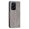 Case cover For Honor 200 Lite Global Lambskin Texture Pure Color Flip Leather Phone Case(Grey)