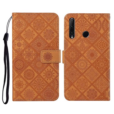 Case cover  Huawei Honor 20 lite / 10i Ethnic Style Embossed Pattern Horizontal Flip Leather Case with Holder &amp; Card Slots &amp; Wallet &amp; Lanyard(Brown)