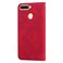 Case cover  For Huawei Honor 7A Frosted Business Magnetic Horizontal Flip PU Leather Case with Holder &amp; Card Slot &amp; Lanyard(Red)
