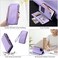 Case cover  For Honor 400 Lite Leather Stitching Multi-card Slot Zipper Phone Case(Purple)