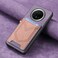 Case cover For Huawei Mate 70 Pro+ Denim Texture Leather Skin Phone Case with Card Slot(Purple)