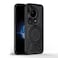 Case cover For Huawei Pura 70 Ultra Cooling Hollow Metal Holder MagSafe Phone Case(Black)