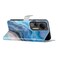 Case cover For Ulefone Note 14 Colored Drawing Leather Phone Case(Blue Marble)