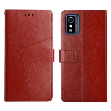 Case cover For ZTE Blade L9 Y Stitching Horizontal Flip Leather Phone Case(Brown)