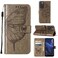 Case cover For ZTE Blade A72 5G Embossed Butterfly Flip Leather Phone Case(Grey)